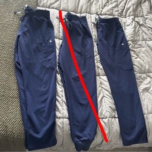 Navy blue figs scrub pants for sale!